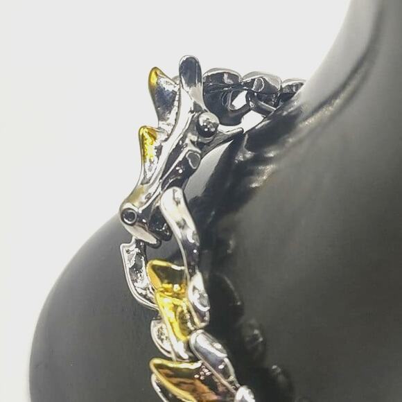 Silver Gold Dragon Chain Bracelet Clasp Anniversary Birthday Fashion Gift NEW! - Picture 1 of 6